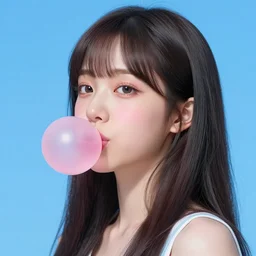 Bella ragazza, bubblegum, visualartzi, korean, and blue image, concept art by Andree Wallin, highly detailed, ultra detailed, ultra realistic, trending on artstation
