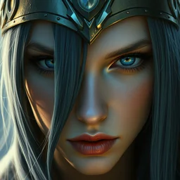 caitlyn from league of legends, closeup portrait fantasy art by donato giancola and greg rutkowski, symmetry!!