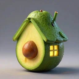 house made of avocado, hyper detailed, digital art, trending in artstation, cinematic lighting, studio quality