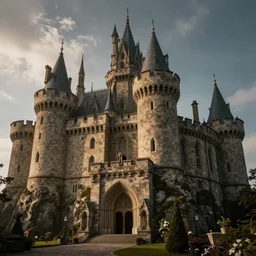 a castle, fantasy, hyper realistic, dramatic lighting, cinematic, 35mm lens, 8k,
