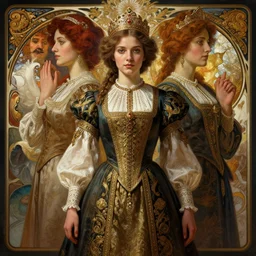 symmetry!! portrait of 1 5 0 0 russian girl in historical russian clothing, historical, intricate, highly detailed, dynamic lighting, digital art, digital painting, artstation, wlop, sharp focus, illustration, art by artgerm and greg rutkowski and alphonse mucha, 8 k