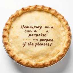 how many pies can a porpoise poise on purpose if she pleases?
