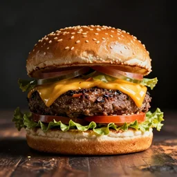 burger, digital art by felix coldgrave