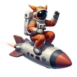 psychedelic astronaut samurai riding on the top of a rocketship, comic book art, by yoji shinkawa and takehiko inoue and kim jung gi, masterpiece, perfect