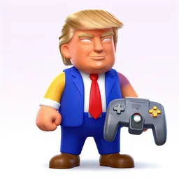 donald trump as a nintendo 6 4 game character