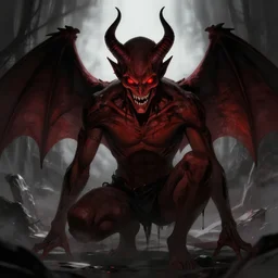 gay satan devil lurks in the dark, artstation