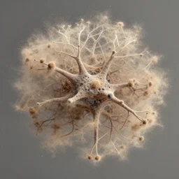 a stunning transition of dust evolving into complex neural networks. award - winning digital masterpiece
