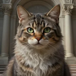 furry cat girl. by frank lloyd wright, concept art, inrincate, sharp focus, digital painting, unreal engine, cgsociety, neoclassical, cinematic,, highly detailed