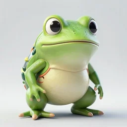 anatomy of body of intelligent humanoid-like creature, Gordot the Frog, 4k