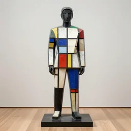 a statue made by mondrian