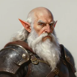 a detailed portrait of a dwarf warrior with a white beard, by justin gerard and greg rutkowski, digital art, realistic painting, dnd, character design, trending on artstation