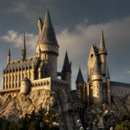 hogwarts castle, painting