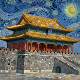 the forbidden city, by Vincent Willem van Gogh