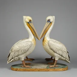 sculpture with pelicans, western european, 1 5 0 0's, artist unknown, painted linden and willow wood. swiss national museum, zurich