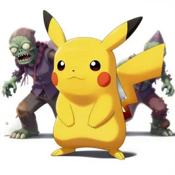 Pikachu on a zombie rampage by Greg Hildebrandt