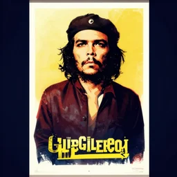 guerrillero heroico, joe biden portrays che guevara as a revolutionary, 8 0's movie poster, theatrical poster, vibrant fan art, digital art, trending on artstation, minimalist