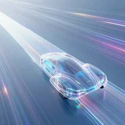 abstract flat intricate cybernetic colors. transparent holographic bg. motionblur. zoom lines. transparent holographic skyways. octane render of a screenshot from a futuristic sci - fi hovercar racing ps 4 videogame featuring floating roads. f - zero gx. san francisco rush 2 0 4 9. redout 2. wipeout series. energetic, lively electrifying.