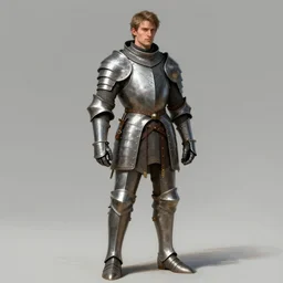 man in a gambeson armor, fantasy, medieval, character design, single character concept art, medium shot, digital art, highly detailed, artstation, 4k,