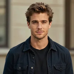 a handsome man in the style of the gigachad meme