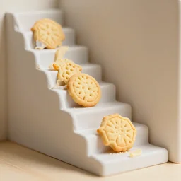 staircase with material cookie