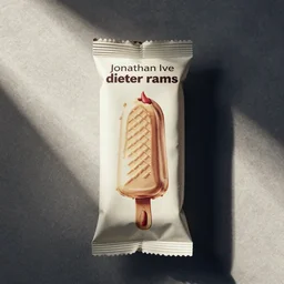 jonathan ive dieter rams self licking 👅 ice cream 🍦 packaging