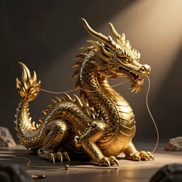 dragon with a needle and thread