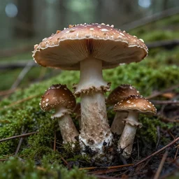 hallucination dream trip in the wild after taking mushrooms