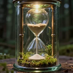 swedish forest inside a glass jar!! hourglass, intricate, highly detailed, volumentric lighting