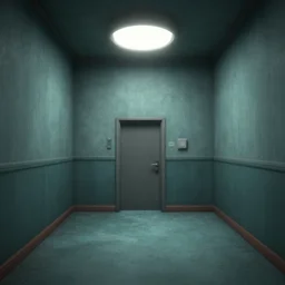 an uncanny procedurally generated 3 d render of the backrooms designed by tetsuya ishida