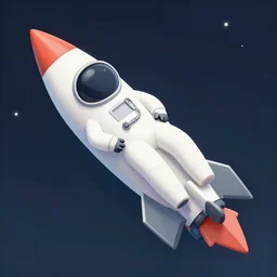 sleeping on the side of a rocket