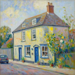 kazbar in yeovil as monet painting, fine art
