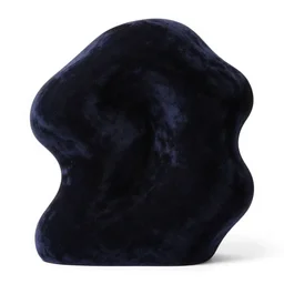 velvet abstract sculpture, photorealistic, isolated on a pure white background, centered, entire object in frame, sharp focus, soft studio lighting