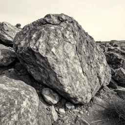anaglyph sample photo of rocks