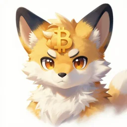 a digital painting portrait of a cryptocurrency fursona