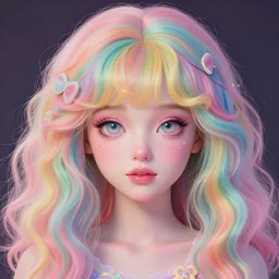 doll rainbow brite portrait | highly detailed | very intricate | symmetrical | whimsical and magical | soft cinematic lighting | award - winning | closeup portrait | painted by donato giancola and mandy jurgens and charlie bowater | pastel color palette | featured on artstation