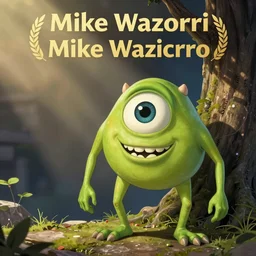 mike wazowski in am anime,