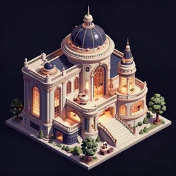 concept art for a video game, inside of a futuristic but classy mansion, style of Blade Runner and Mirror\'s Edge, anime, isometric perspective