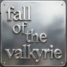 “ fall of the valkyrie ” metal album cover, beautiful, highly detailed, incredible lighting