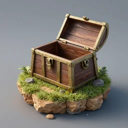 island inside of a treasure, 3d render, unreal engine, ultradetailed, trending on artstation, devianart, cgsociety, concept art