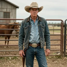 Johnny Sins as a cowboy at a ranch