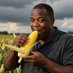 steve harvey eating corn on the cob