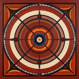 aboriginal art of a geometric pattern