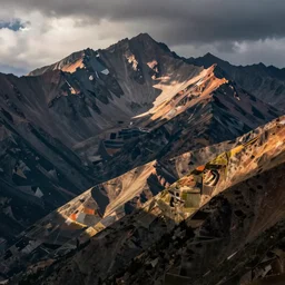 lakeside mountains, de stijl