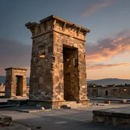 art by james gilleard showing the ruins of persepolis at dawn