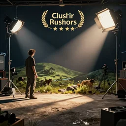 photo of a movie set, studio, movie set, realistic, studio lighting
