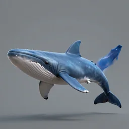 A mix between a shark and a whale, photomorph, anatomically correct 3d artwork