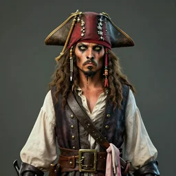 perfectly centered portrait, animal pirate, professional portrait photography, candid photography, unreal engine 5, highly detailed, accurate, character concept