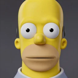 homer simpson realistic face highly detailed eyes highly detailed face digital art, 8 k, hd, octane render, unreal engine, 3 d shading, subsurface scattering, limited concentration, iteration 1 0 0 0 0 0 0