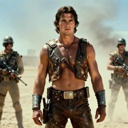 film still of Christian Bale as Max in Mad Max 1979