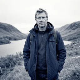 blue - and - white image of dan digrefften the last lakeland fells wainwright, whose dna is a mosaic of 1 2 people